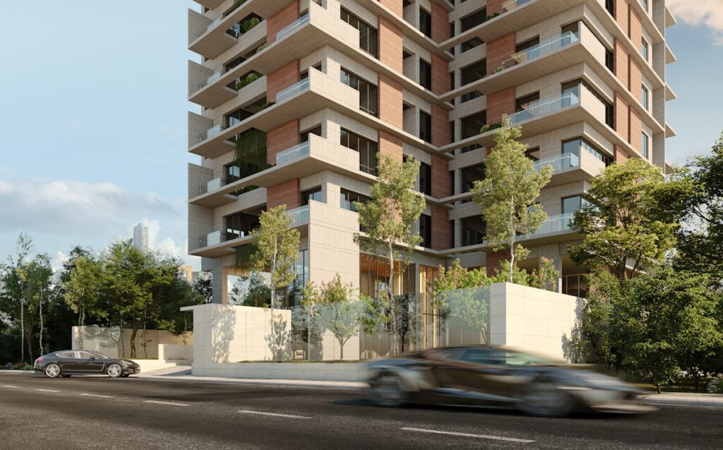 Gated society apartment building in Mohali