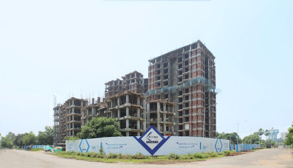 Construction site photograph that outperforms a render in property advertising