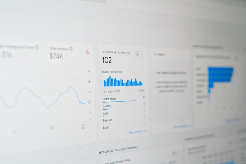 Audience data on screen, the raw material for real estate retargeting campaigns