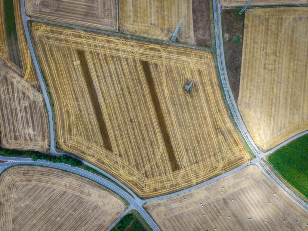Harvested fields of the kind sold as agricultural land in Punjab