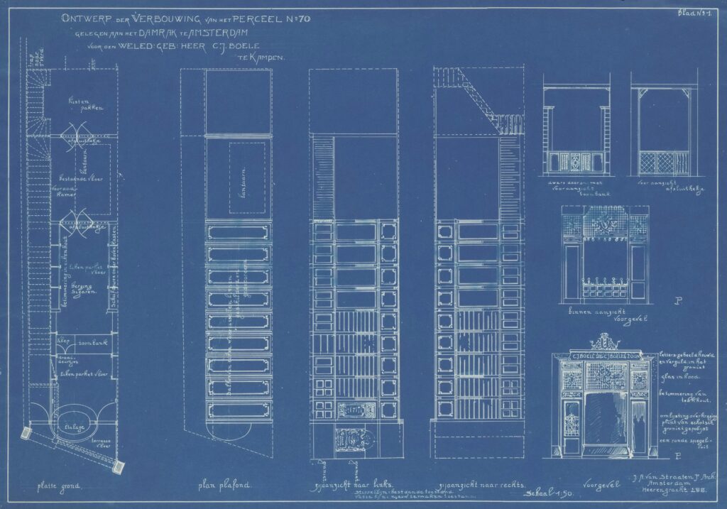 Architectural drawings submitted for building plan approval in Punjab